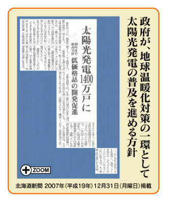 三菱太陽光発電システム,新聞,記事,政府,地球温暖化,普及